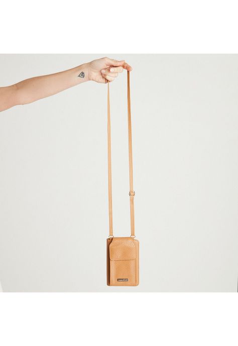 Porta Celular Eco Cuero Camel-0