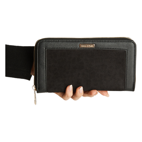 Billetera Contraste Animal Print Negro-0