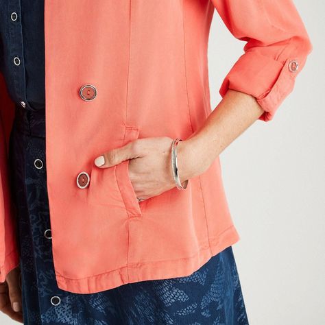 Blazer Coral Manga Larga-2