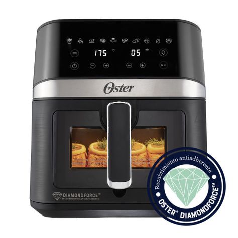 Freidora de Aire Digital 6L Oster DiamondForce 10 Programas Automaticos CKSTAF60WDDF-0