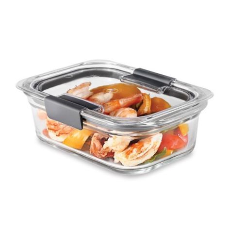 Contenedor de Alimentos Hermético de Vidrio Rubbermaid Brilliance 757 ml-0