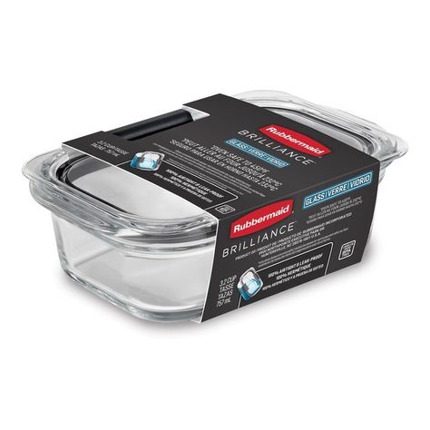 Contenedor de Alimentos Hermético de Vidrio Rubbermaid Brilliance 757 ml-2