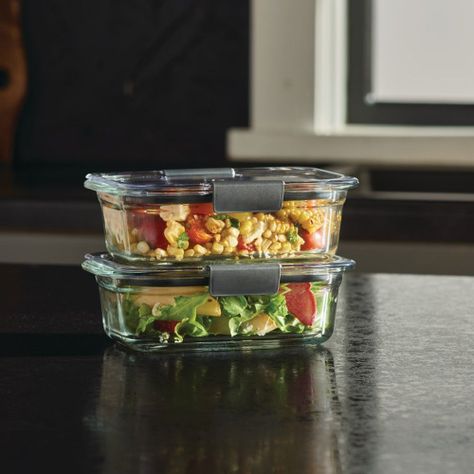 Contenedor de Alimentos Hermético de Vidrio Rubbermaid Brilliance 757 ml-3