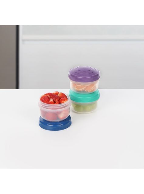 Pack 3 contenedores herméticos 130 ml mini snacks Sistema® To Go-5