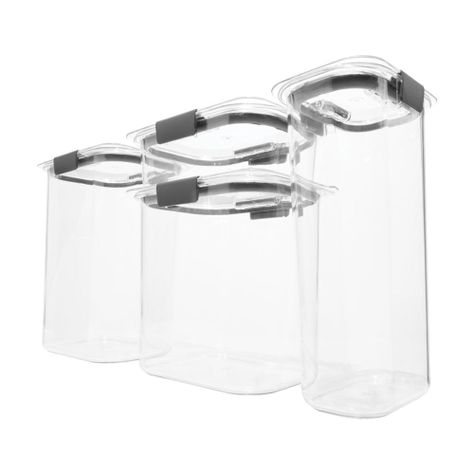 Set 4 Contenedor de Alimentos Brilliance 760 ml, 1.5 Lt, 2.8 Lt y 3.7 Lt-1