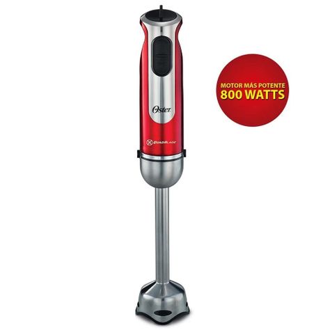 Batidora de inmersión Oster® roja con organizador y accesorios-2