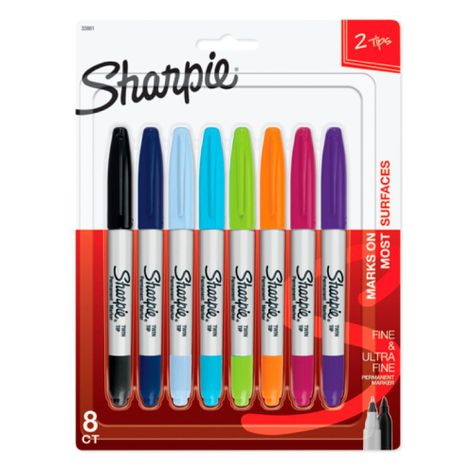 Set 8 Marcadores Sharpie Doble Punta Surtidos-0
