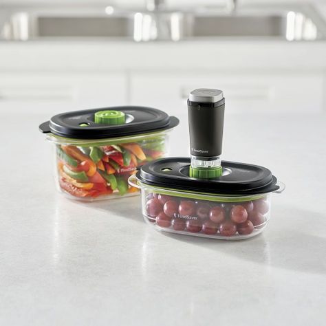 Pack Contenedores FoodSaver® con Marinador (700 ml. y 1.2 litros) FFC025X-4