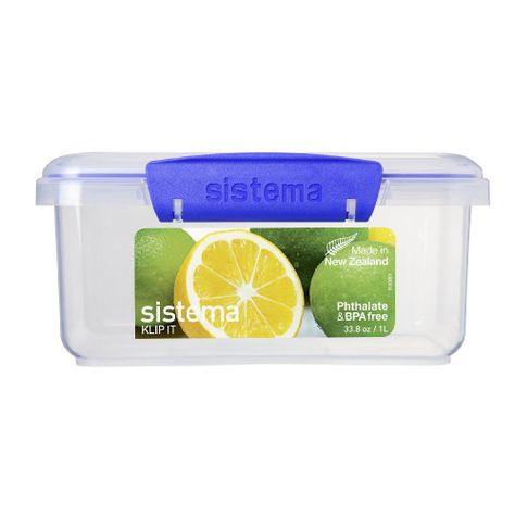 Contenedor Hermético Rectangular Klip It Sistema de 1 L-0