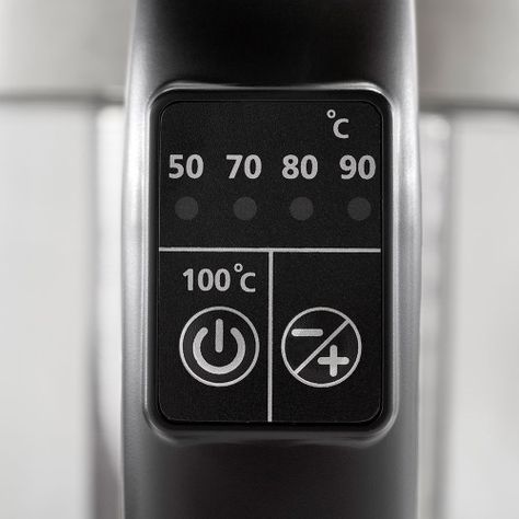 Hervidor eléctrico Oster® de vidrio con selección de temperatura e infusor de té BVSTKT8990-2