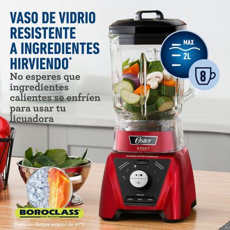 Licuadora Xpert Series™ roja control de textura y Blend N Go BLST3BRPG-3