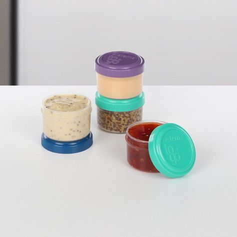 4 Contenedores Herméticos Sistema To Go Para Aderezos de 35 ml-4