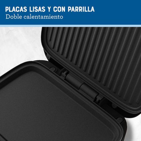 Sandwichera Oster® compacta con platos hondos CKSTSM400-2