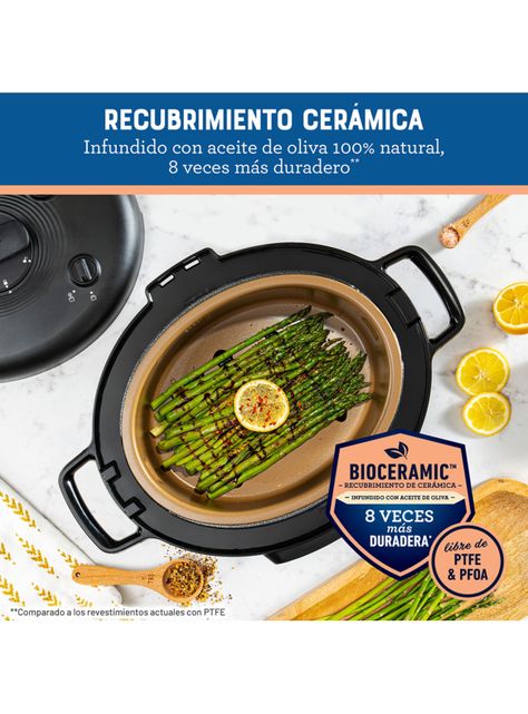 Multi-olla rápida ovalada 5.7 lt con 15 funciones Oster® CKSTPCECOV57-5