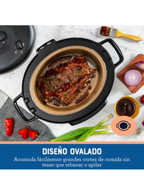 Multi-olla rápida ovalada 5.7 lt con 15 funciones Oster® CKSTPCECOV57-2