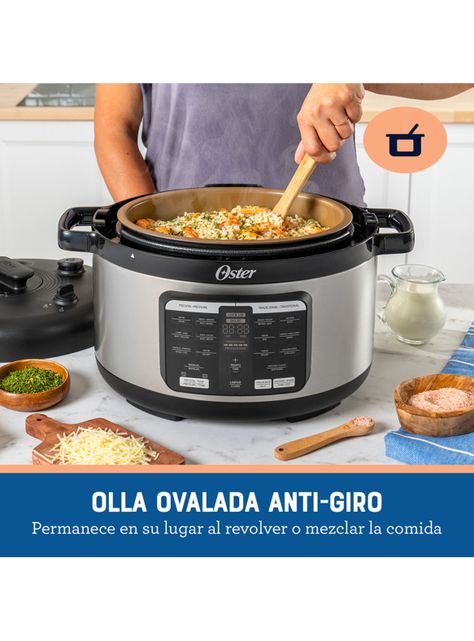 Multi-olla rápida ovalada 5.7 lt con 15 funciones Oster® CKSTPCECOV57-4