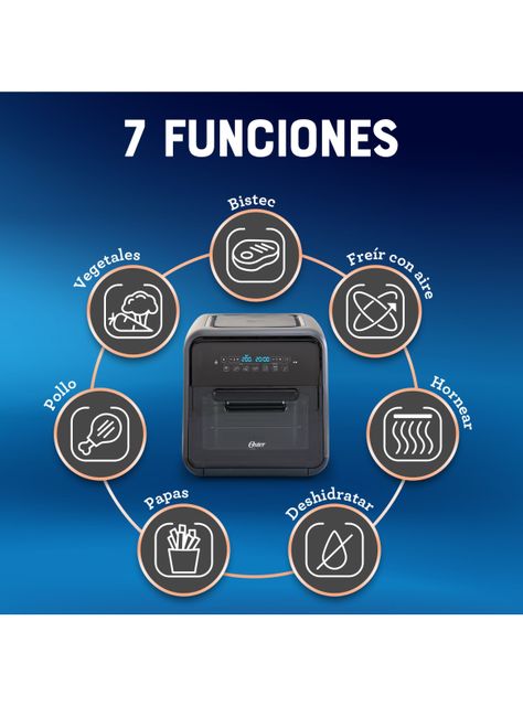 Súper freidora de aire Oster® 10 litros CKSTAFOV3-1