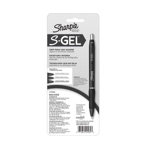 Set 4 Boligrafos Gel 0.7 mm Sharpie Colores Básico-1