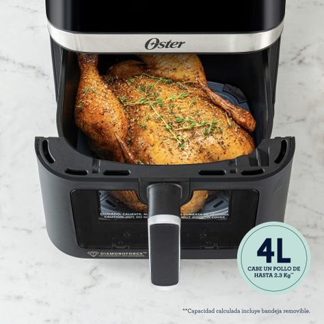 Freidora de Aire Digital 4L Oster DiamondForce 10 Programas Automáticos CKSTAF40WDDF-3