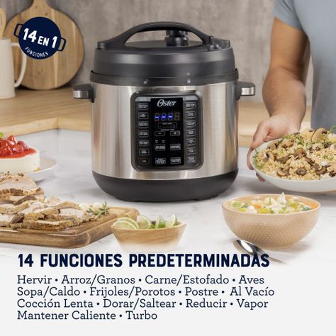 Multiolla Oster Turbo 7.5 Lt 14 Funciones Ckstpcect75df-1