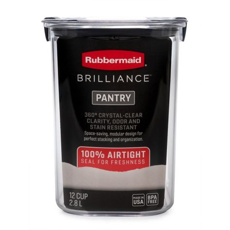 Contenedor de Alimentos Hermético para Despensa Rubbermaid Brilliance 2.8 Lt-2