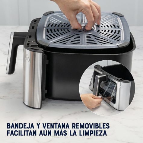 Freidora de Aire Digital 7.5L Oster DiamondForce 10 Programas Automaticos CKSTAF75WDSSDF-6