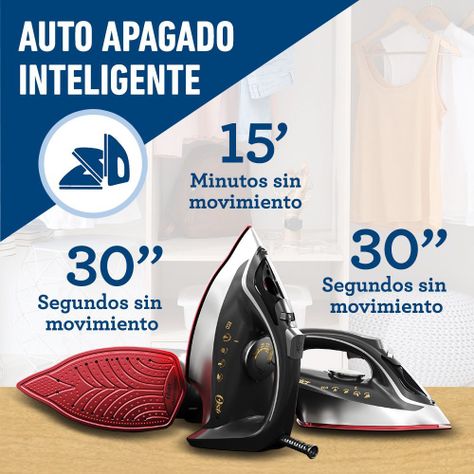 Plancha de vapor Oster® con tecnología aerocerámica GCSTAC6953-5