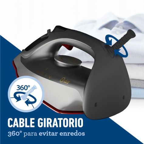 Plancha de vapor Oster® con tecnología aerocerámica GCSTAC6953-6