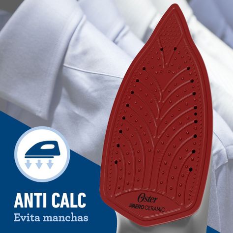 Plancha de vapor Oster® con tecnología aerocerámica GCSTAC6953-2
