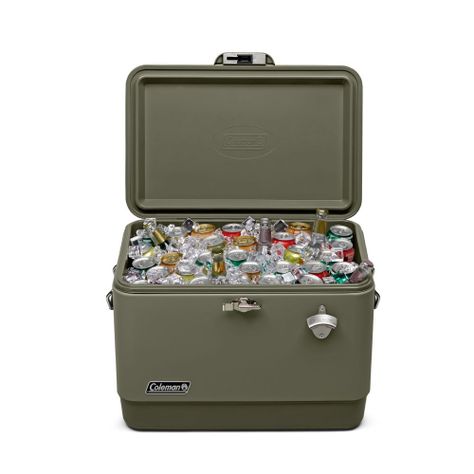 Cooler Coleman Reunion Capacidad 54 Qt / 51 Lt Verde Musgo-5