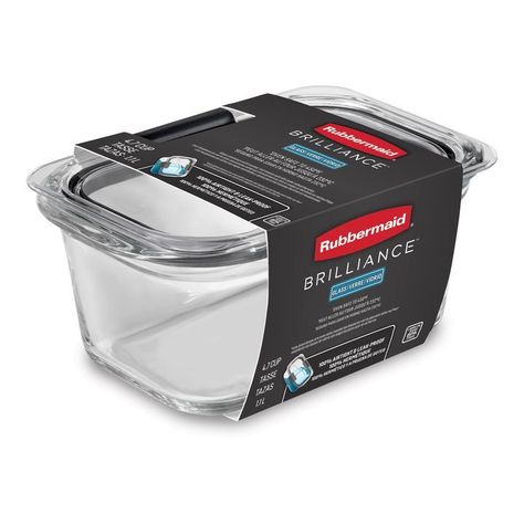 Contenedor de Alimentos hermético de vidrio Rubbermaid Brilliance 1.1 Lt-2