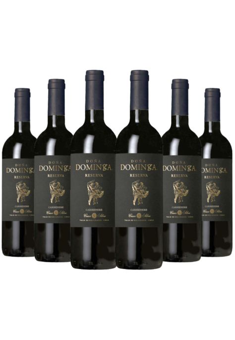 6 Vinos Doña Dominga Black Reserva Carmenere-0