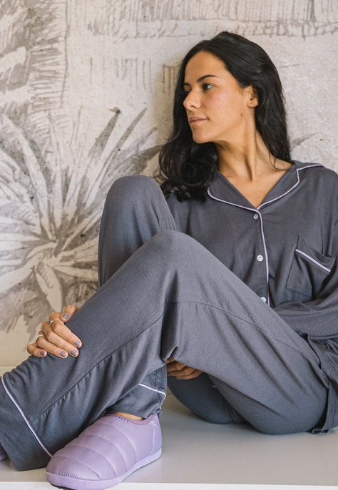  PIJAMA MUJER MUSA GREY -2