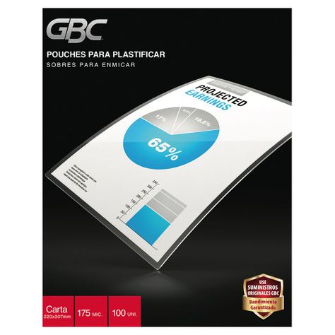 Caja Pouche GBC Carta 7MIL  (175 Mic) (229x292 mm) 100 UN.-0