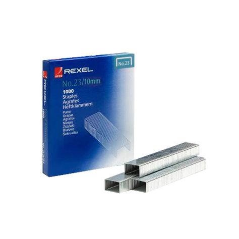 Corchetes/ Grapas 23/10, Contiene 1000 Unidades - Rexel-0