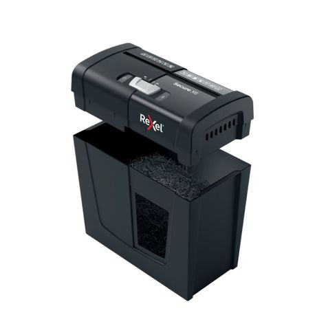 Trituradora Secure X6 P4 4X40mm/ 6 hjs /papelero 10 Lts 100 hojas-0