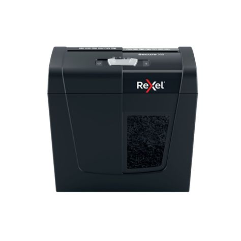 Trituradora Secure X6 P4 4X40mm/ 6 hjs /papelero 10 Lts 100 hojas-2