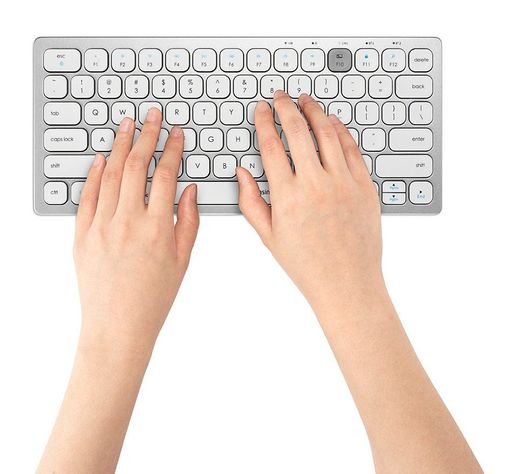 Teclado Inalámbrico Compacto 3 conexiones Blanco K75504ES-2