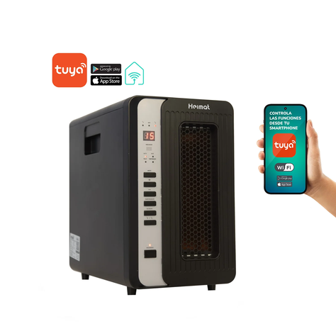 Estufa Eléctrica Con Wifi Calefactor Infrarrojo Hc-90 Heimat-6