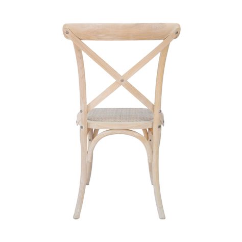 Pack 2 unidades Silla comedor Crossback blanca-4