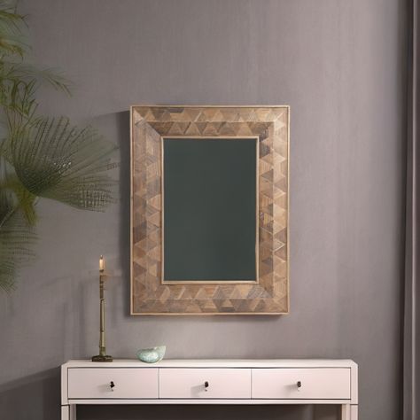 Espejo Lidoga rectangular de madera de olmo-1
