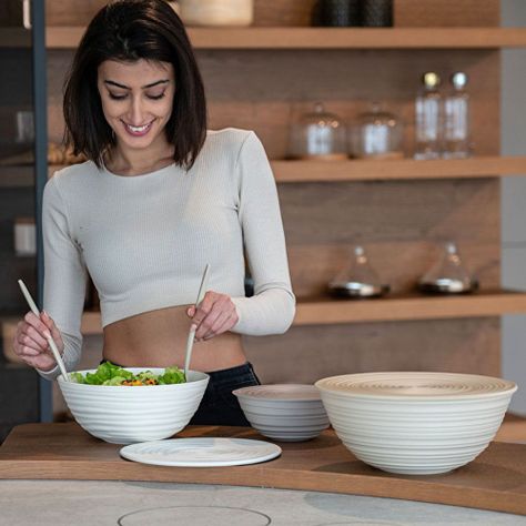 Bowl 'Tierra' con Tapa Arena 1 Lt-2