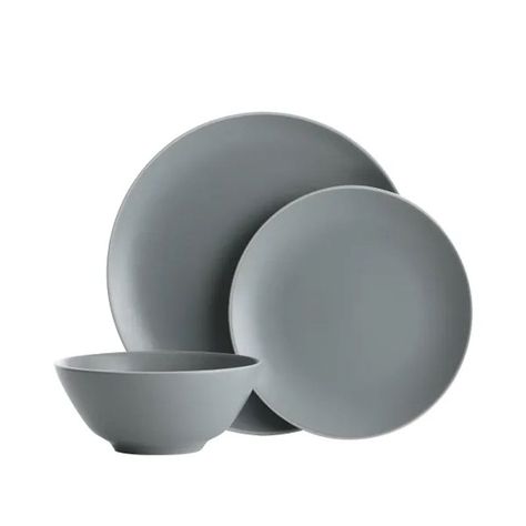 Juego Loza Classic Collection 12 Piezas Gris-0