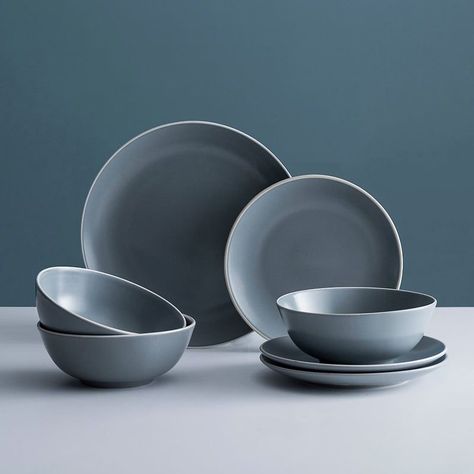 Juego Loza Classic Collection 12 Piezas Gris-1