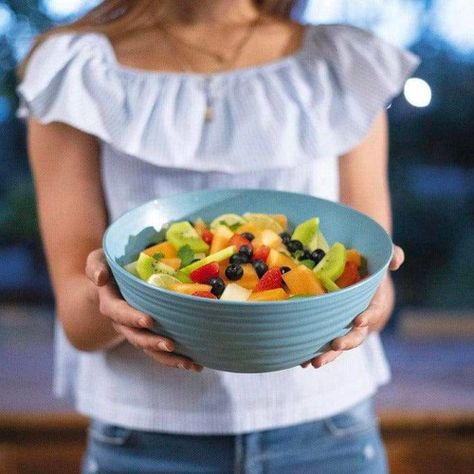 Bowl 'Tierra' con Tapa Celeste 1 Lt-1
