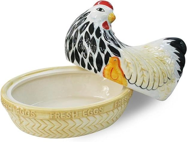 Nido Gallina 12 Huevos Cerámica -2