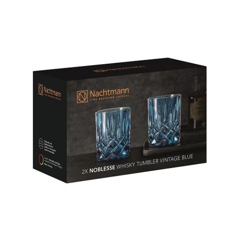 Set 2 vasos Noblesse Vintage Blue Whisky-1