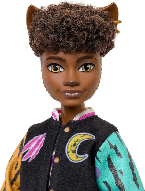 Doll Monster High Clawd Wolf con mascota, gárgola y bulldog-2