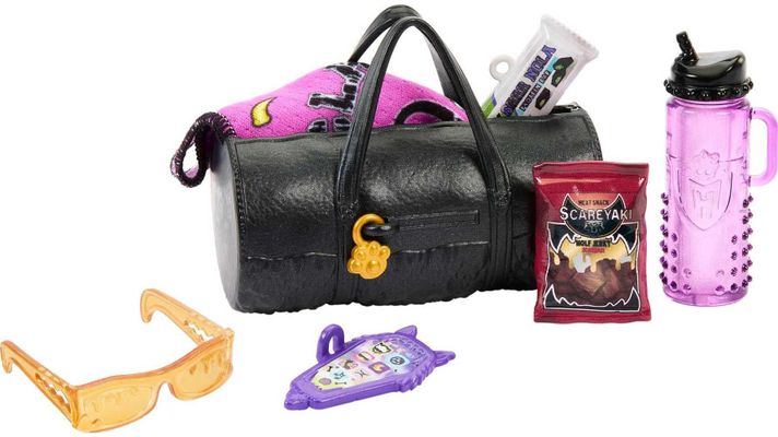 Doll Monster High Clawd Wolf con mascota, gárgola y bulldog-4
