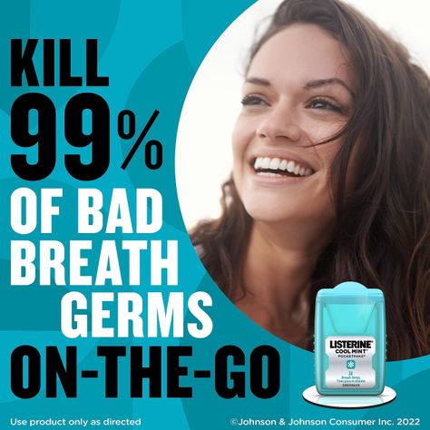 Tiras para el aliento Listerine Cool Mint Pocketpaks, 24 tiras x 3 paquetes-3